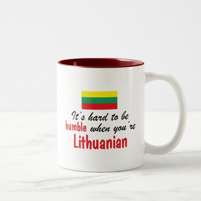 Humble Lithuanian Two-Tone Coffee Mug (Right)