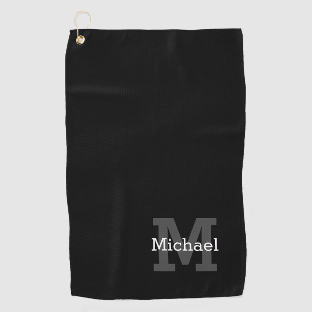 Humble Personalised Name and Initial Golf Towel (Front)