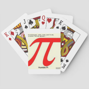 Humble Pi R Square Funny Playing Cards