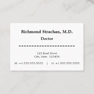 Humble, Professional Business Card