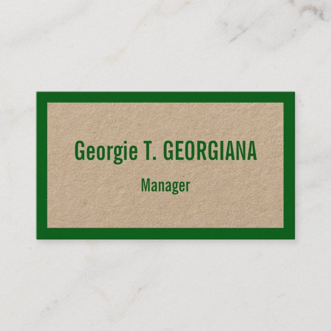 Humble Professional Business Card (Front)