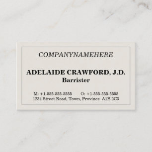 Humble, Simple Business Card