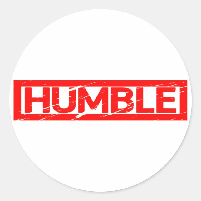 Humble Stamp Classic Round Sticker (Front)