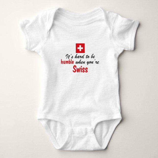 Humble Swiss Baby Bodysuit (Front)