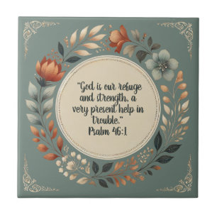 Humble Wreath Bible Verse Customisable Tile