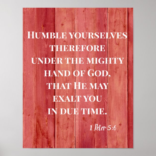 Humble Yourself under God Poster (Front)