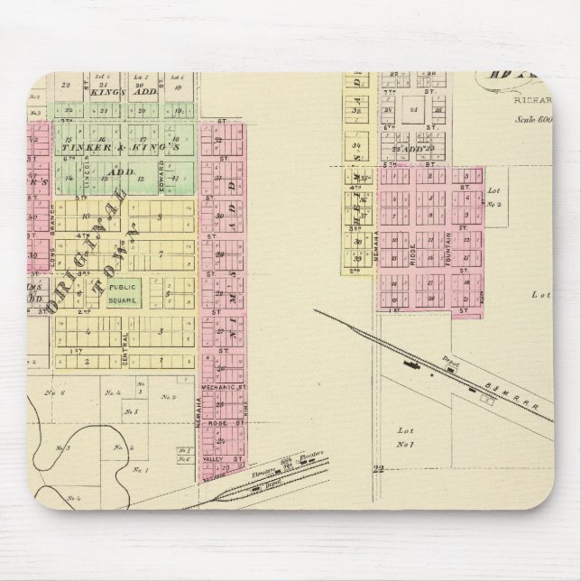 Humboldt and Dawson, Nebraska Mouse Mat (Front)