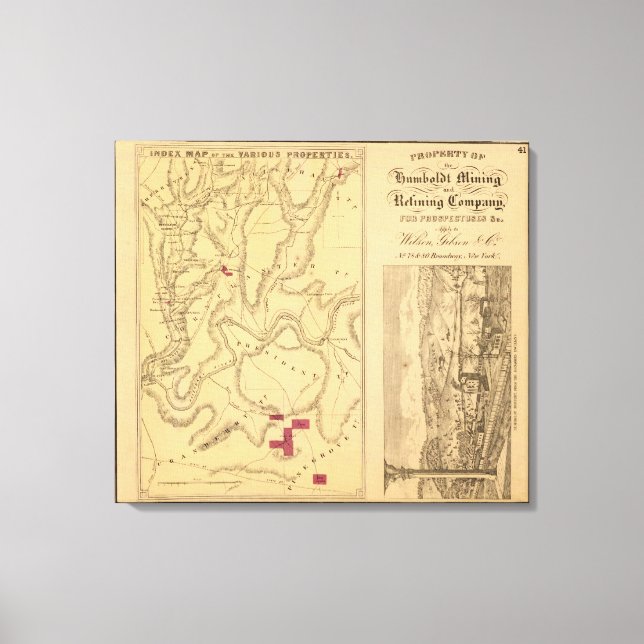 Humboldt Mining & Ref Co Canvas Print (Front)