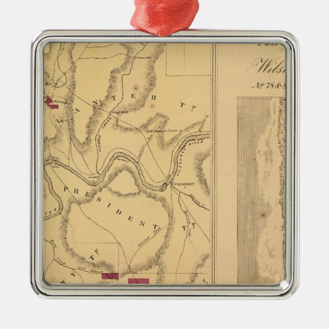 Humboldt Mining & Ref Co Metal Tree Decoration (Front)