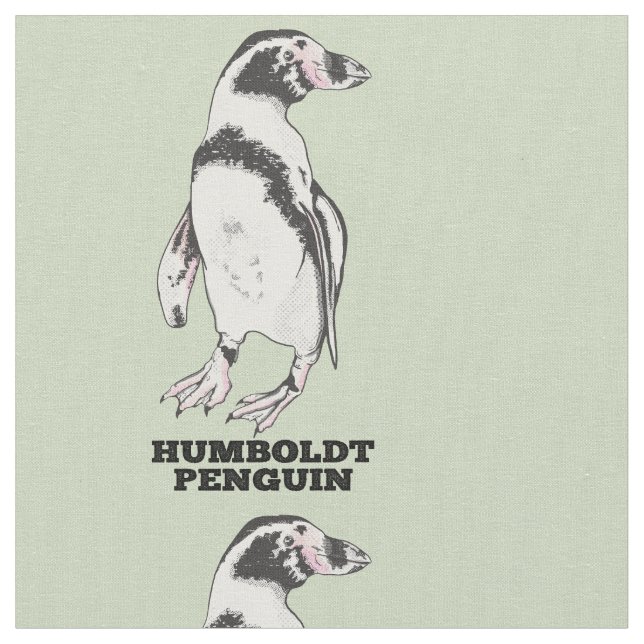 Humboldt penguin fabric (Close Up)