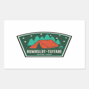 Humboldt-Toiyabe National Forest Camping Rectangular Sticker