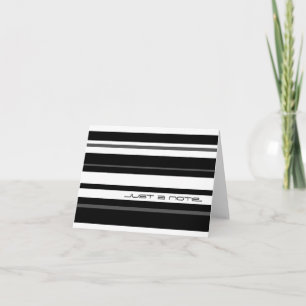 Humbug Stripe 'Just a note...' note card