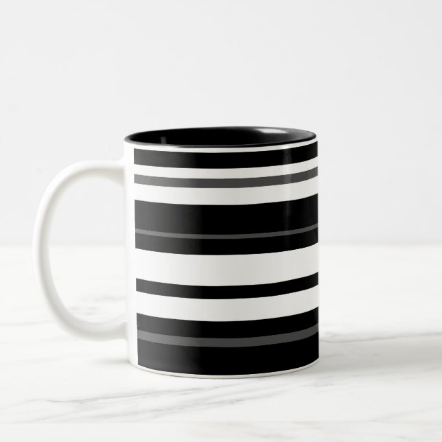 Humbug Stripe two-tone mug (Left)