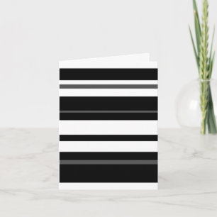 Humbug Stripe 'Your Text' greetings card vertical