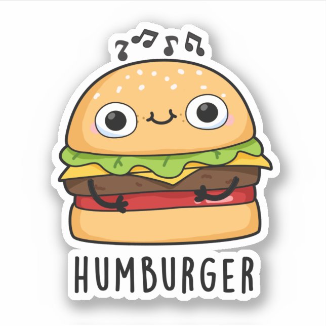 Humburger Funny Humming Burger Pun  (Front)
