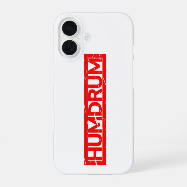 Humdrum Stamp iPhone 16 Case (Back)