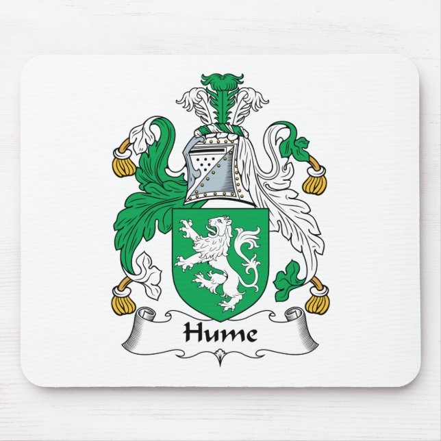 Hume Family Crest Mouse Mat (Front)
