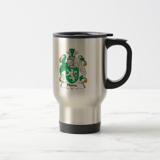 Hume Family Crest Travel Mug (Right)