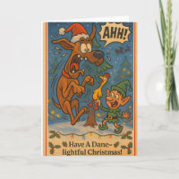 Humerous great Dane Christmas Card