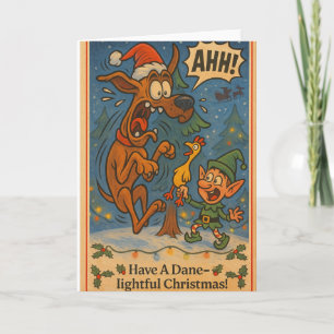 Humerous great Dane Christmas Card
