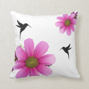 Humingbird & Cosmos Cushion