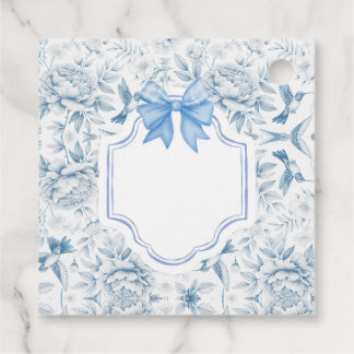 Humingbird Toile Favour Card Favour Tags
