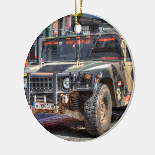 Hummer H1 Ceramic Tree Decoration (Left)