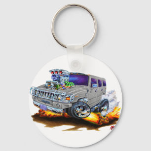 Hummer H2 Grey Truck Key Ring