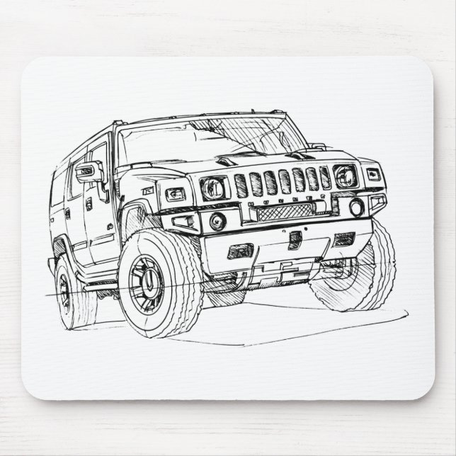 Hummer H2 Mouse Mat (Front)