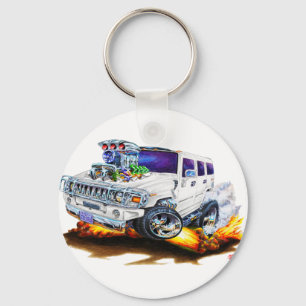 Hummer H2 WhiteTruck Key Ring