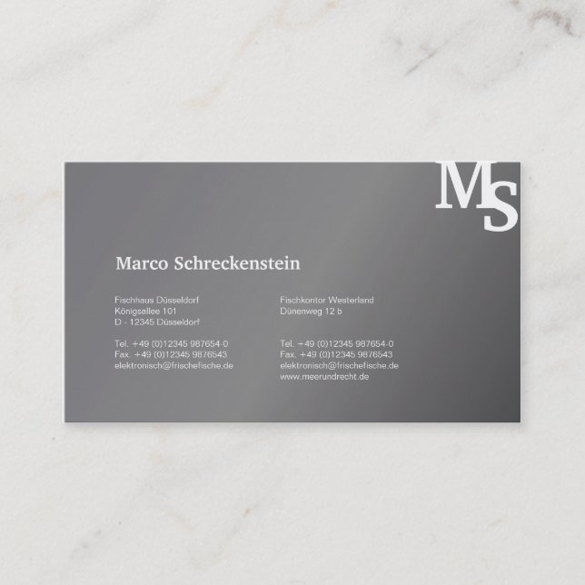 Hummer Visitenkarten Business Card (Front)