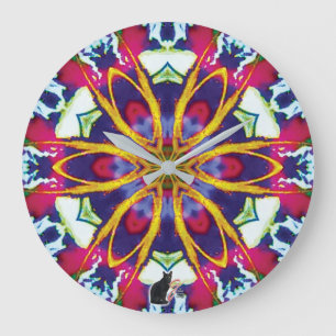 Hummers Kaleidoscope Large Clock