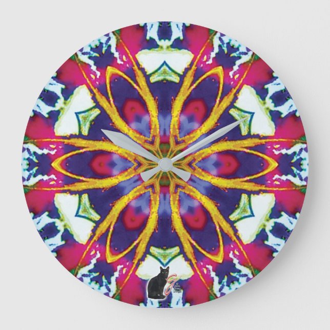 Hummers Kaleidoscope Large Clock (Front)