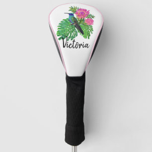 Humming Bird and Flowers  Golf Head Cover
