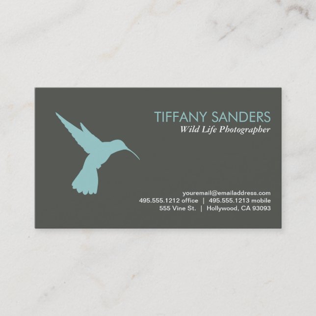 Humming Bird Business Card (Front)