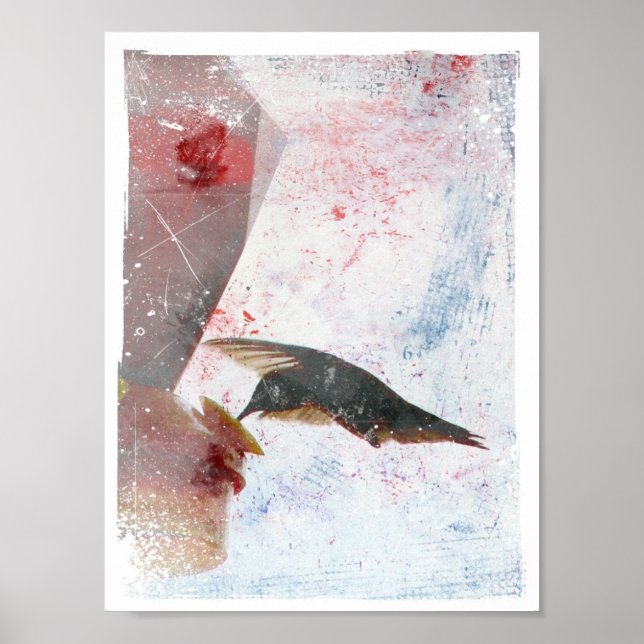 Humming Bird Digital Art Poster (Front)