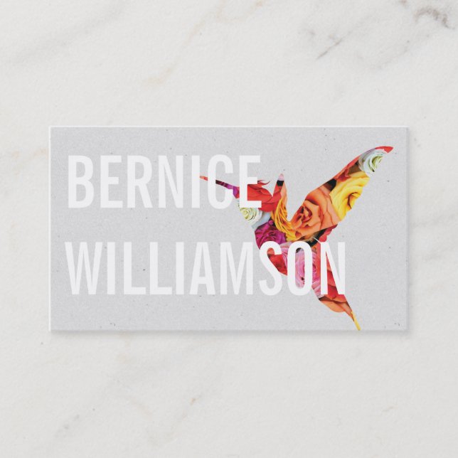 Humming Bird | Flowers III Business Card (Front)