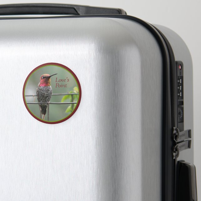 Humming Bird Love's Point Magnet (In Situ (Luggage))