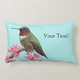Humming Bird Lumbar and Square Throw Pillows