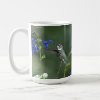 Humming Bird salvia sapphire blue mug