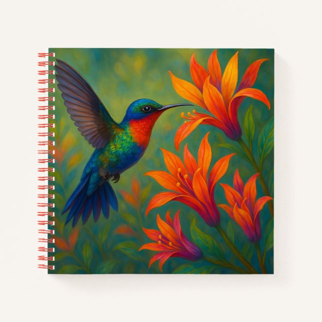 Humming bird Spiral Notebook (Front)
