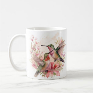 Humming Bird with Flowers Coffee Mug