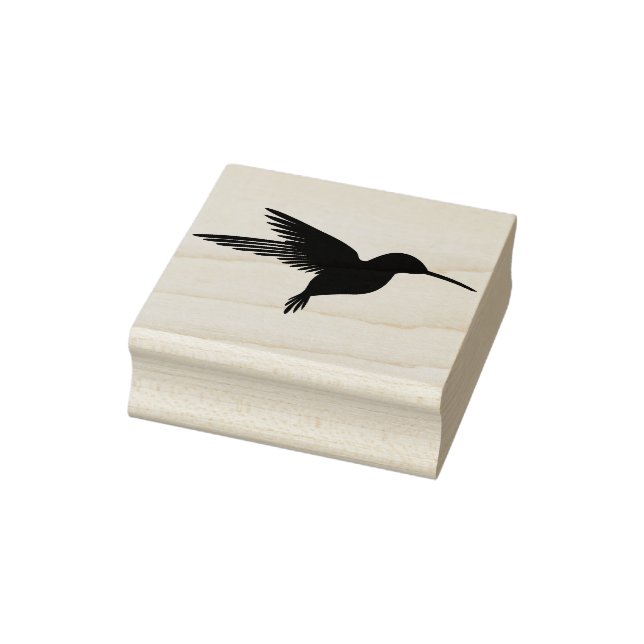 Humming Bird Wood Art Rubber Stamp (Stamp)