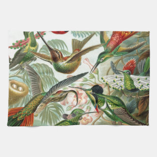 Humming Birds Paradise art Tea Towel