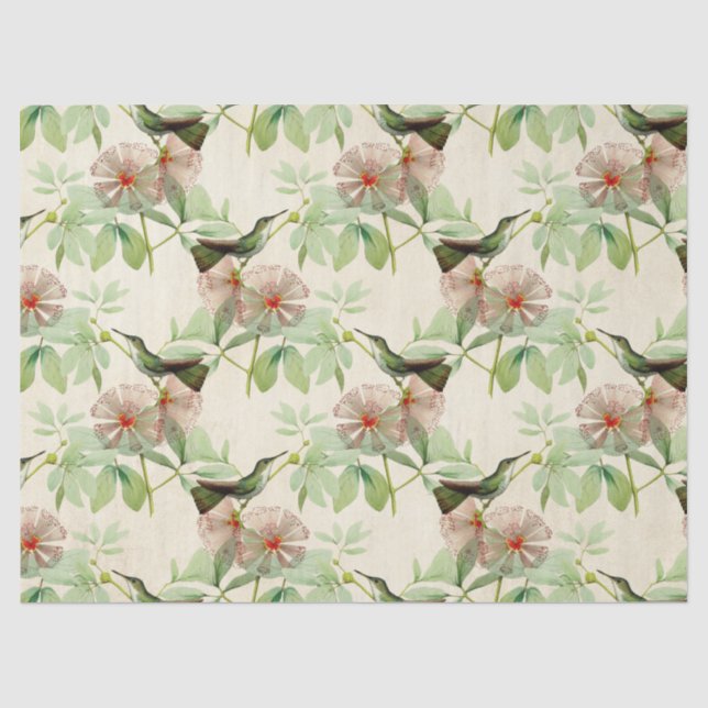 Humming Birds Series Design Five Tissue Paper (Front)