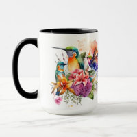 Humming Birds with Beautiful Flowers