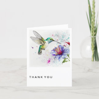 Hummingbird 4 Thank You Card