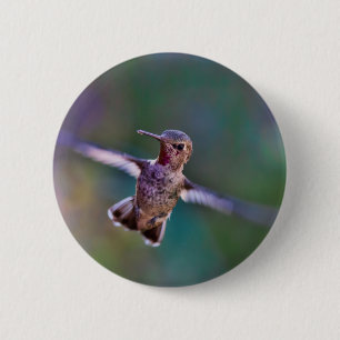 Hummingbird 6 Cm Round Badge
