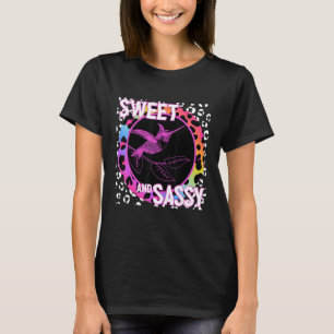 Hummingbird 90s Nostalgia Rainbow Leopard Print Tr T-Shirt