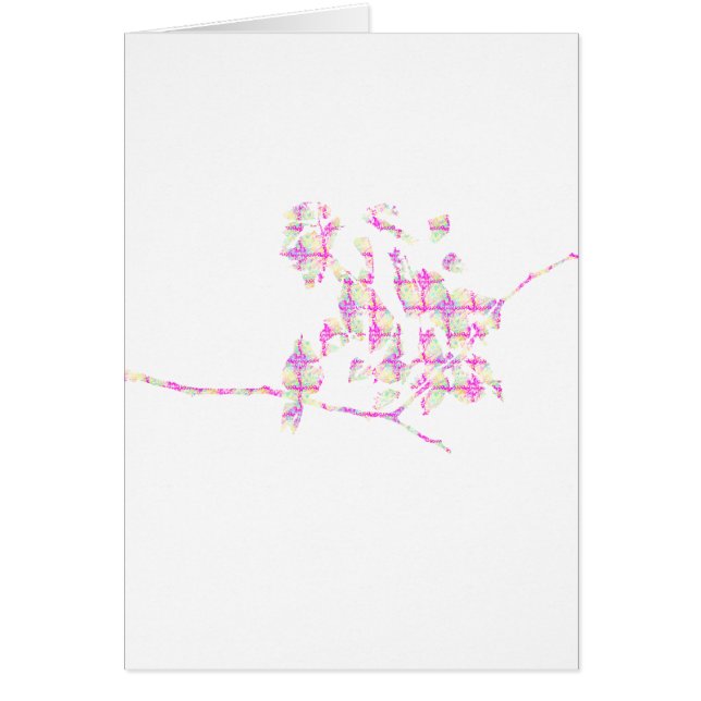 Hummingbird Abstract Pink (Front)
